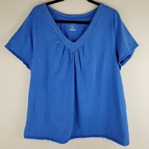 Lane Bryant Modern Fit Blue ShortSleeve Tee 26/28W